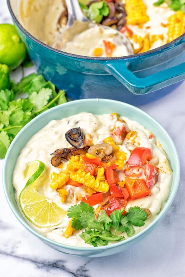 Mexican Street Corn Chowder from Contentedness Cooking