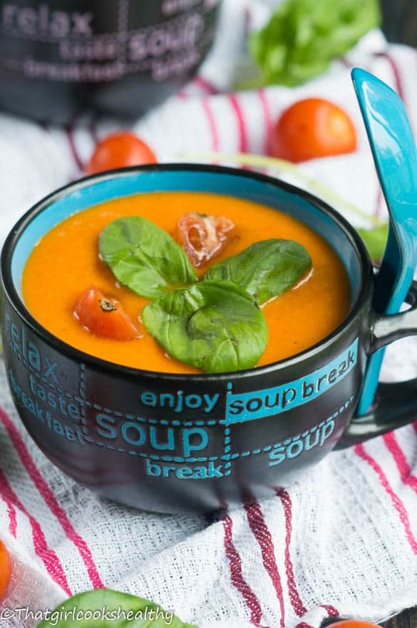 Roast Red Pepper Tomato Soup from That Girl Cooks Healthy