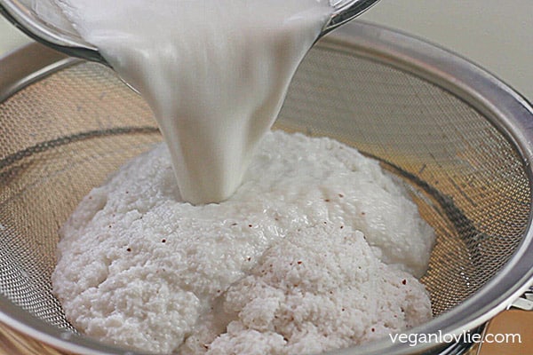 Homemade Coconut Milk - Non dairy milk substitute