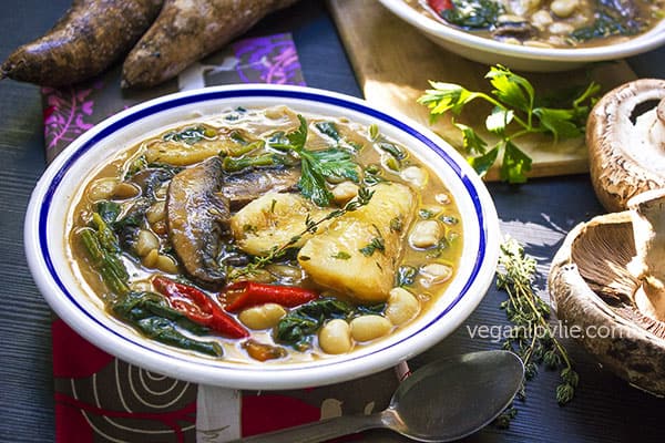 Mauritian Cassava Yucca Stew / Soup - Kat-Kat Manioc, vegan/vegetarian recipe