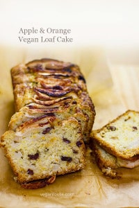apple orange vegan loaf cake recipe