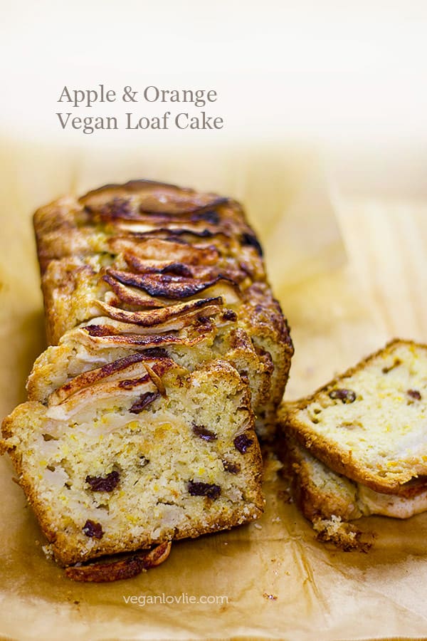 Vegan Apple Cake Recipe with Orange - Vegan Loaf Cake