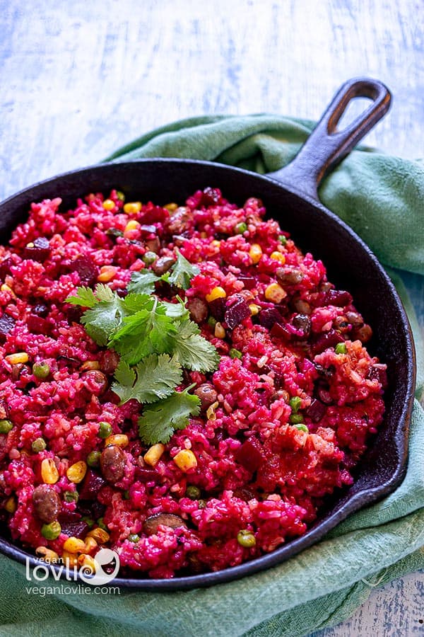 Beetroot Fried Rice