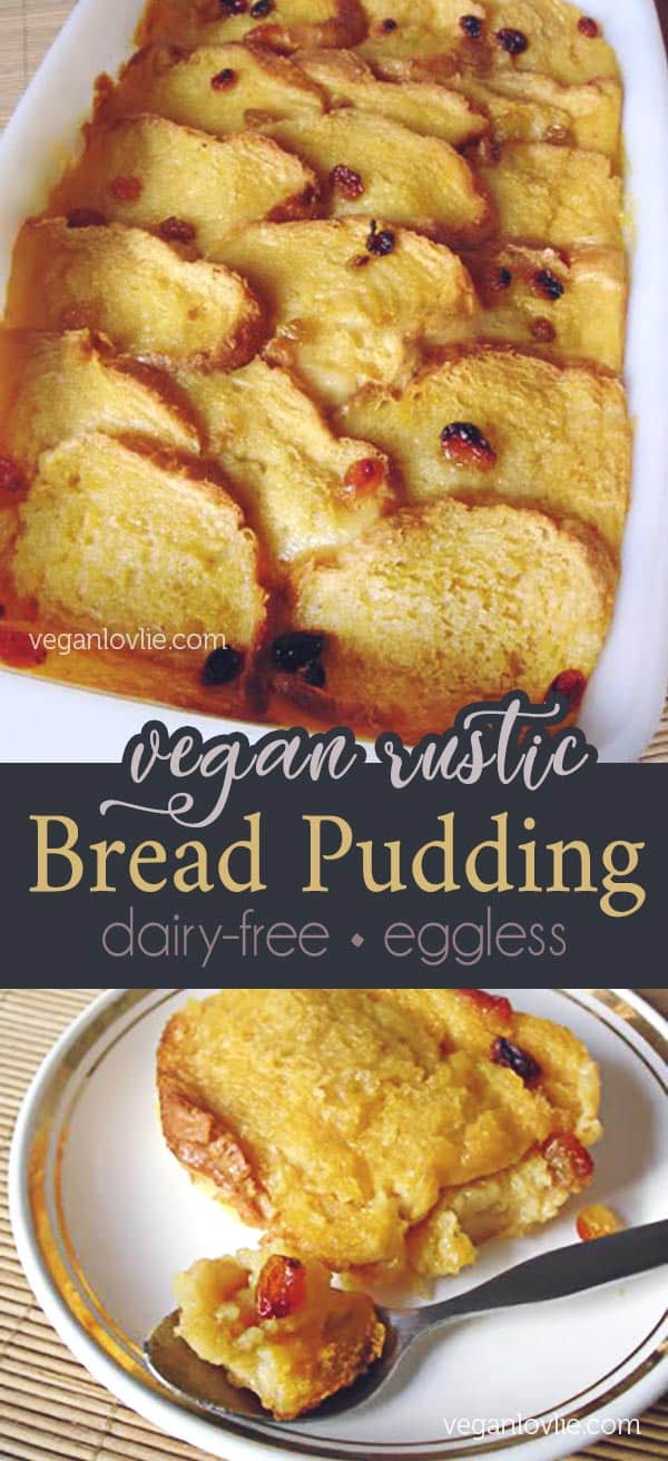 vegan bread pudding