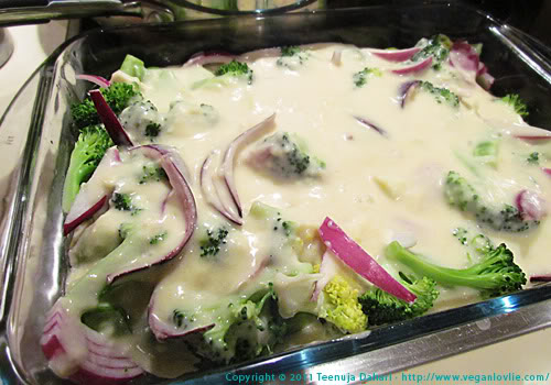 Broccoli and Brussel Sprouts bake