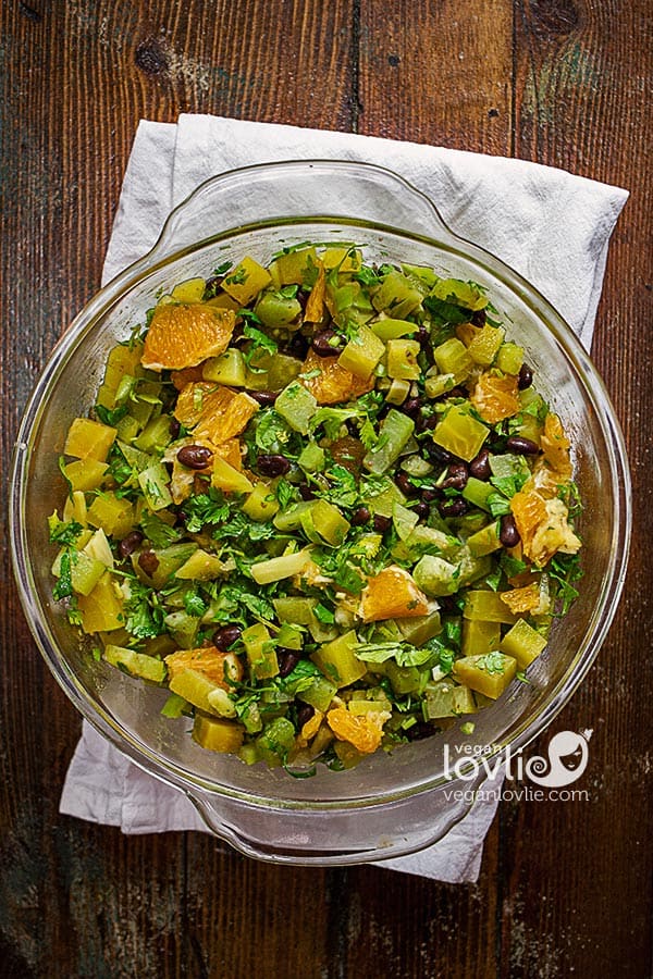 Chayote Salad with Golden Beets and Orange