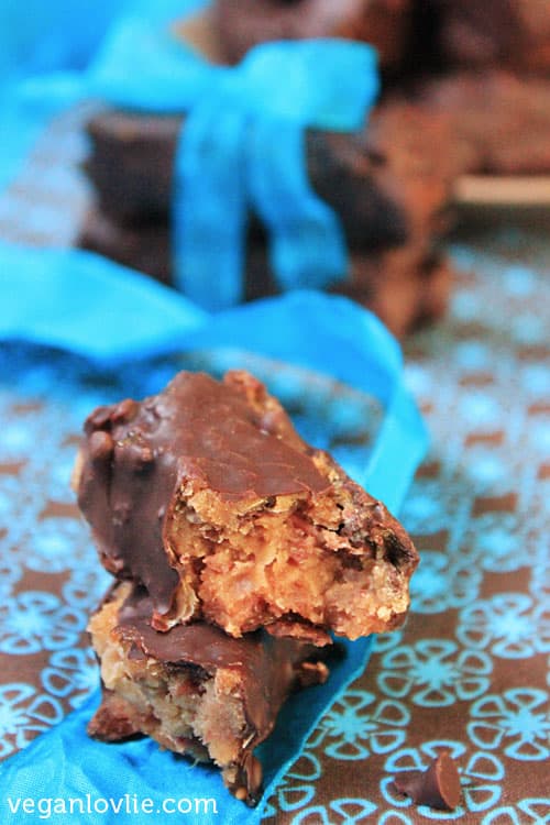 Vegan Chocolate Protein Bars Recipe - protein bars without nuts