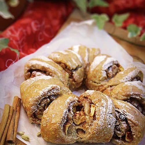 Christmas/Holiday crown bread wreath