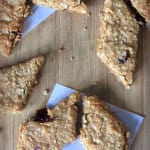 crunchy vegan oatmeal cookies with cranberries
