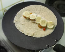 Banana and Coconut Crepe, pancake