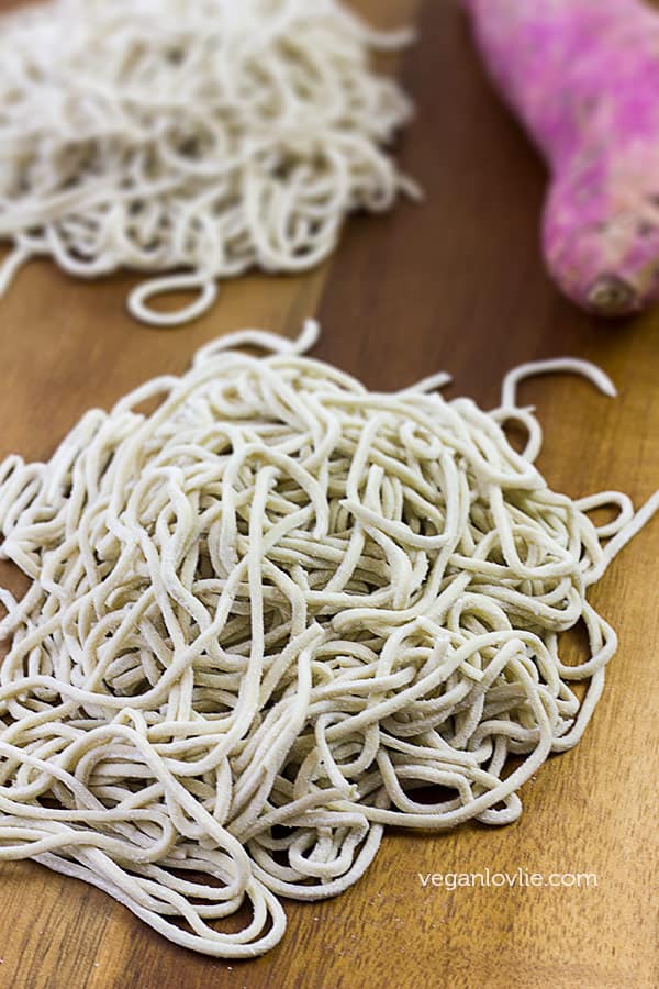 how-to make homemade noodles, sweet potato noodles recipe