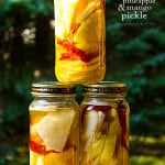 Easy Jicama (Chinese / Mexican Potato or Yam, patate chinois), Pineapple, Mango Pickle