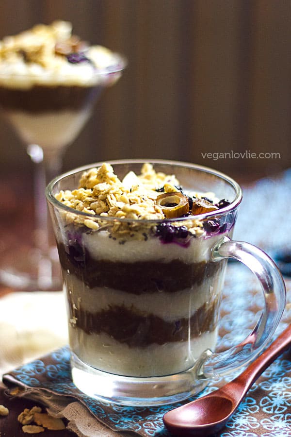 Easy Rice Pudding with granola