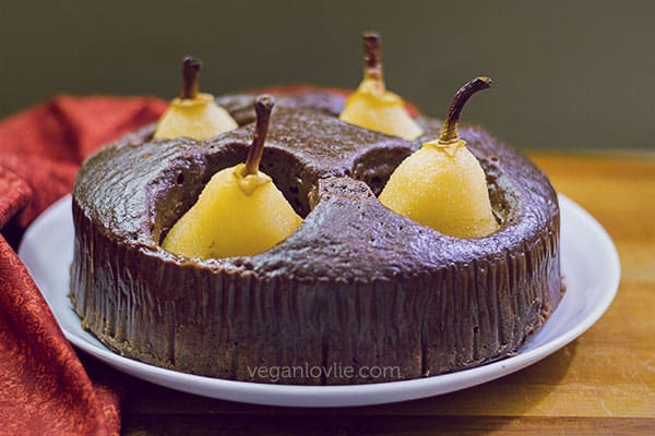 Pear Chocolate Cake in a Pressure Cooker