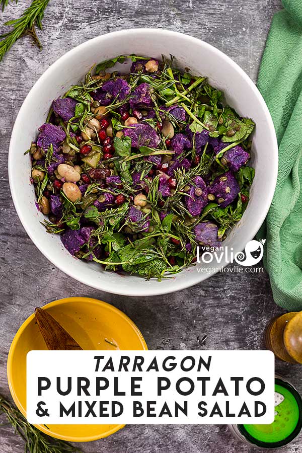 Purple Potato Salad with Tarragon Dressing