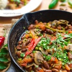 red kidney beans and mushrooms rougaille, Mauritian rougaille recipe