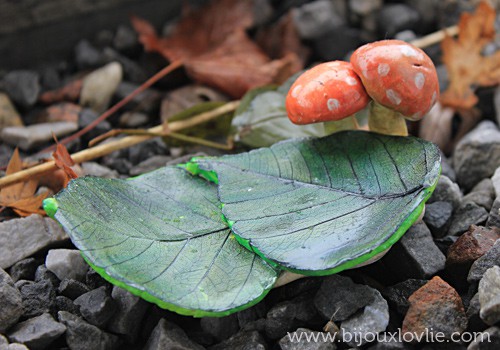 Mushroom and Leaf Soap Dish