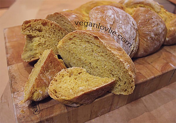 Sweet potato bread, braided bread recipe