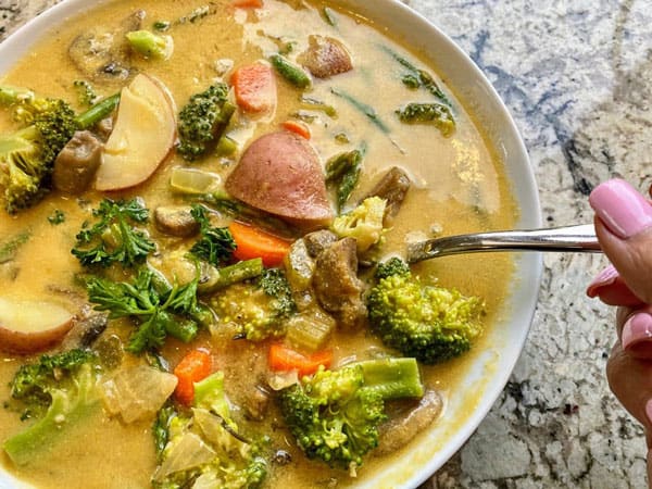 Creamy Vegetable Soup from Kathy's Vegan Kitchen