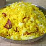 Aromatic yellow rice recipe - saffron rice - golden rice